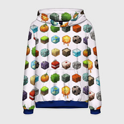 Толстовка-худи мужская Minecraft Cubes, цвет: 3D-синий