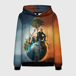 Толстовка-худи мужская Good Omens, цвет: 3D-черный