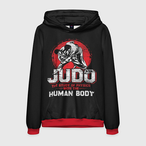 Мужская толстовка Judo: Human Body / 3D-Красный – фото 1