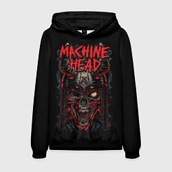 Толстовка-худи мужская Machine Head: Blooded Skull, цвет: 3D-черный