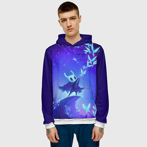 Мужская толстовка Hollow Knight / 3D-Белый – фото 3
