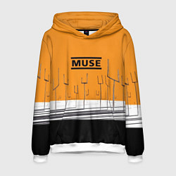 Толстовка-худи мужская Muse: Orange Mood, цвет: 3D-белый