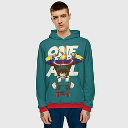 Толстовка-худи мужская Моя геройская академия, цвет: 3D-красный — фото 2