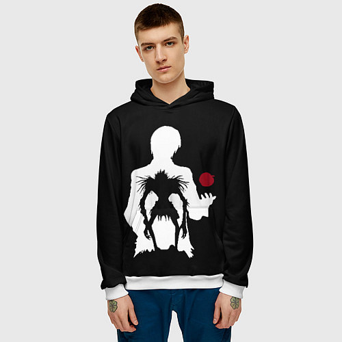 Мужская толстовка Рюк в свете / 3D-Белый – фото 3