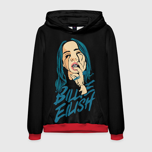 Мужская толстовка Billie Eilish / 3D-Красный – фото 1