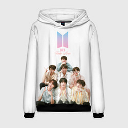 Толстовка-худи мужская Take love BTS, цвет: 3D-черный