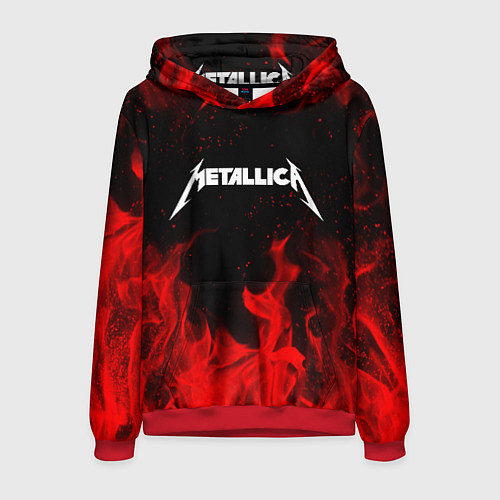 Мужская толстовка METALLICA НА СПИНЕ / 3D-Красный – фото 1