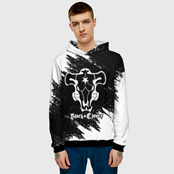 Толстовка-худи мужская ЧЁРНЫЙ КЛЕВЕР, цвет: 3D-черный — фото 2