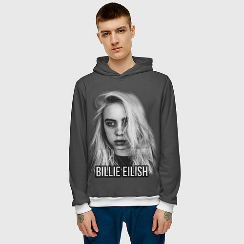 Мужская толстовка BILLIE EILISH / 3D-Белый – фото 3