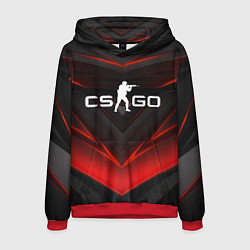 Толстовка-худи мужская CS GO logo, цвет: 3D-красный