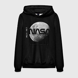 Толстовка-худи мужская NASA Apollo 16, цвет: 3D-черный