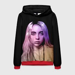 Толстовка-худи мужская BILLIE EILISH: Violet Mood, цвет: 3D-красный