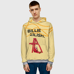 Толстовка-худи мужская BILLIE EILISH, цвет: 3D-меланж — фото 2