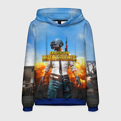 Толстовка-худи мужская PUBG, цвет: 3D-синий