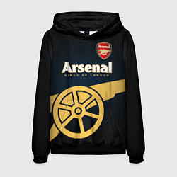 Толстовка-худи мужская Arsenal, цвет: 3D-черный