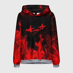 Толстовка-худи мужская АлисА, цвет: 3D-меланж