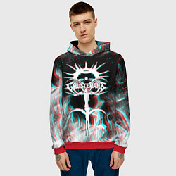Толстовка-худи мужская GHOSTEMANE GLITCH, цвет: 3D-красный — фото 2