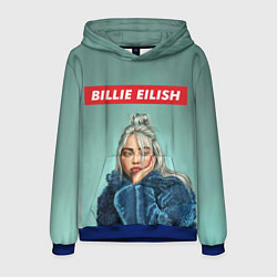 Толстовка-худи мужская Billie Eilish, цвет: 3D-синий