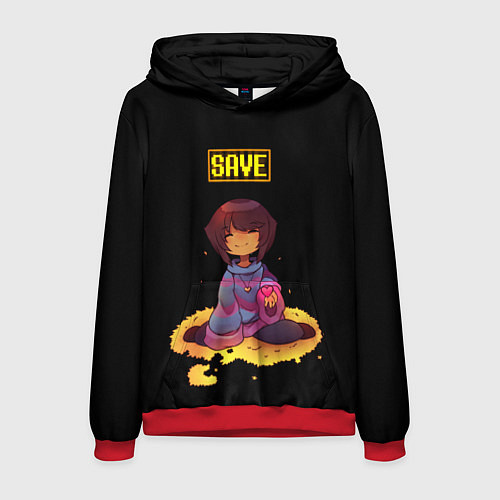 Мужская толстовка UNDERTALE FRISK / 3D-Красный – фото 1