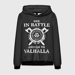 Толстовка-худи мужская Vikings, цвет: 3D-черный