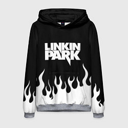 Толстовка-худи мужская Linkin Park: Black Flame, цвет: 3D-меланж