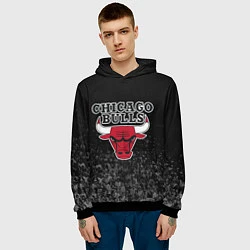 Толстовка-худи мужская CHICAGO BULLS, цвет: 3D-черный — фото 2