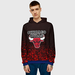 Толстовка-худи мужская CHICAGO BULLS, цвет: 3D-синий — фото 2