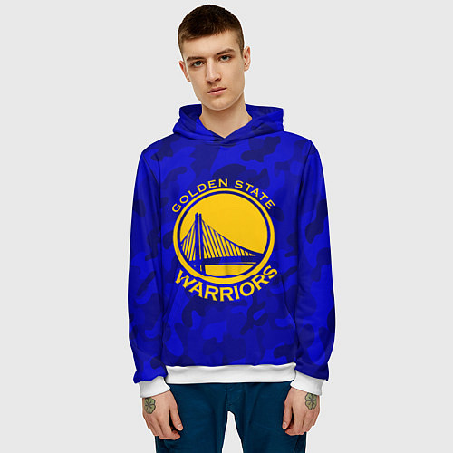 Мужская толстовка GOLDEN STATE WARRIORS / 3D-Белый – фото 3