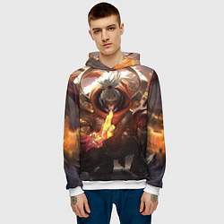Толстовка-худи мужская League Of Legends Джакс, цвет: 3D-белый — фото 2