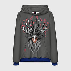 Толстовка-худи мужская Princess Mononoke, цвет: 3D-синий