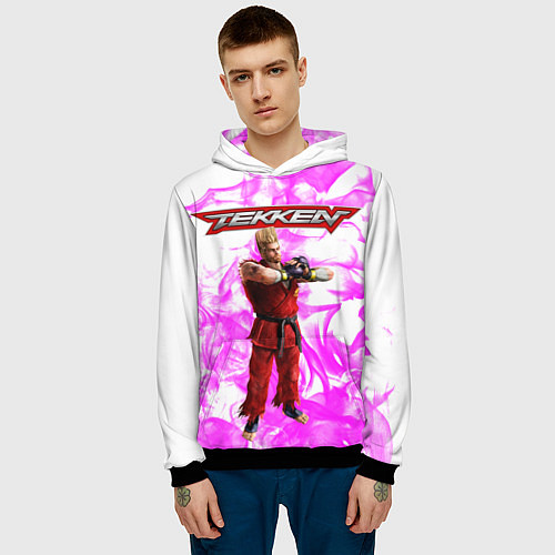 Мужская толстовка Пол Феникс / 3D-Черный – фото 3