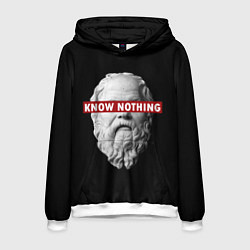 Толстовка-худи мужская Ничего Не Знаю, цвет: 3D-белый