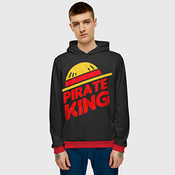 Толстовка-худи мужская One Piece Pirate King, цвет: 3D-красный — фото 2