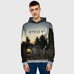 Толстовка-худи мужская СТАЛКЕР 1, цвет: 3D-меланж — фото 2