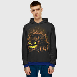 Толстовка-худи мужская My Neighbor Totoro, цвет: 3D-синий — фото 2