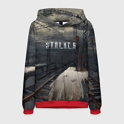 Толстовка-худи мужская НОВЫЙ СТАЛКЕР, цвет: 3D-красный