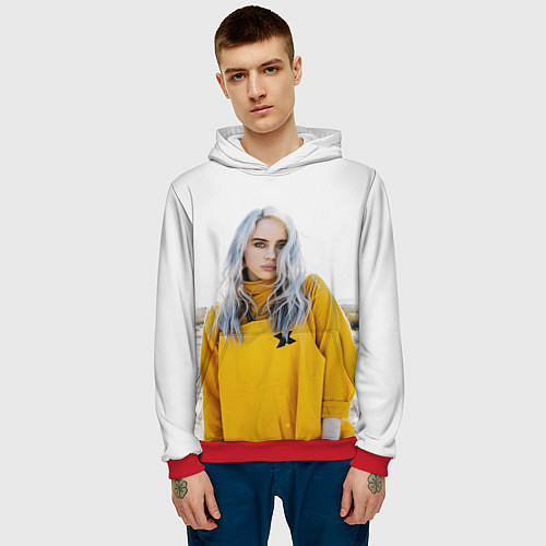 Мужская толстовка BILLIE EILISH / 3D-Красный – фото 3