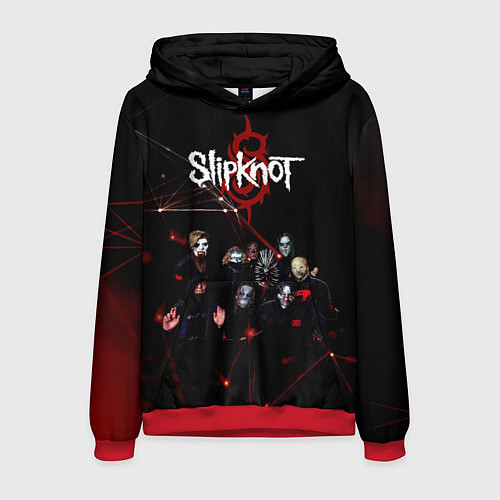 Мужская толстовка Slipknot / 3D-Красный – фото 1