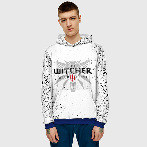 Мужская толстовка ВЕДЬМАК / 3D-Синий – фото 3