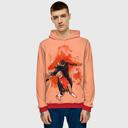 Толстовка-худи мужская Парное фигурное катание, цвет: 3D-красный — фото 2