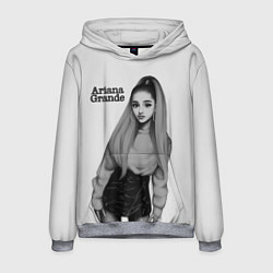 Толстовка-худи мужская Ariana Grande Ариана Гранде, цвет: 3D-меланж