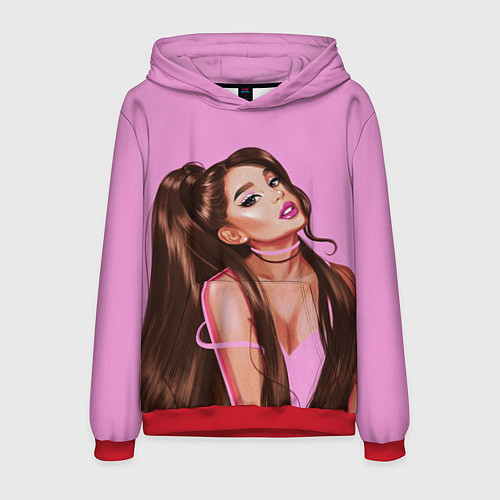 Мужская толстовка Ariana Grande Ариана Гранде / 3D-Красный – фото 1