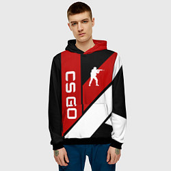 Толстовка-худи мужская CS GO, цвет: 3D-черный — фото 2