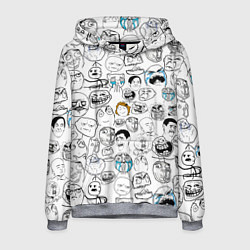 Толстовка-худи мужская МЕМЫ, цвет: 3D-меланж