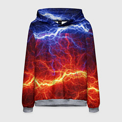 Толстовка-худи мужская Лёд и огонь, цвет: 3D-меланж