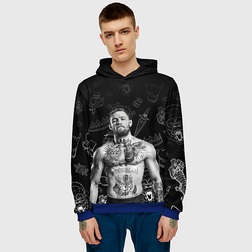Мужская толстовка CONOR McGREGOR / 3D-Синий – фото 3