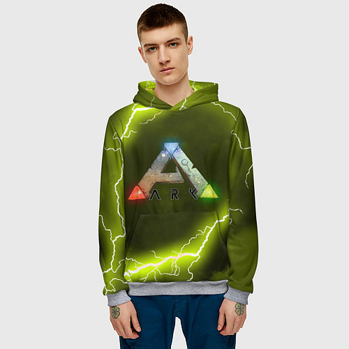 Мужская толстовка Ark Survival Evolved / 3D-Меланж – фото 3