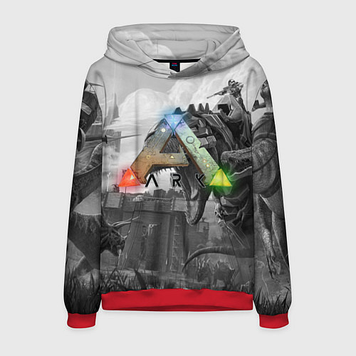 Мужская толстовка Ark Survival Evolved / 3D-Красный – фото 1