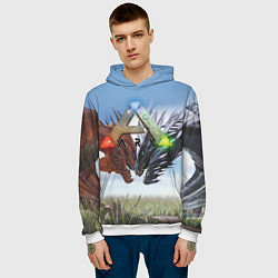 Толстовка-худи мужская Ark Survival Evolved, цвет: 3D-белый — фото 2