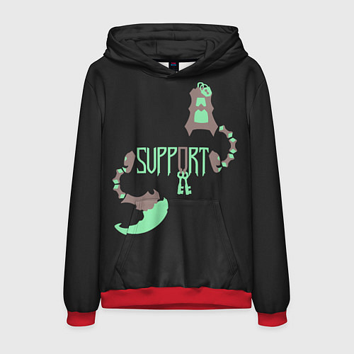 Мужская толстовка Support / 3D-Красный – фото 1